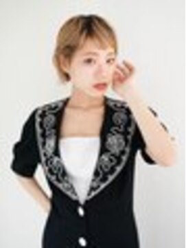 ジュール サウス 新宿南口(Joule South) ミディアムヘア/斜めバング/グレージュカラー/新宿