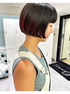 オーシャン(Ocean) ［Ocean Hair&Life 水田］ぱっつん前髪/デザインカラー/秋カラー