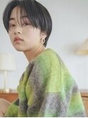 ミニウルフレイヤーカット顔周りカット前髪カット韓国ボブ/千葉