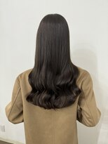 イオエ 岡本(ioe)&nbsp;黒髪/グレーベージュ/レイヤーロング/前髪パーマ/艶髪/髪質改善