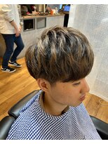 メンズサロン エクシア&nbsp;メッシュ×ニュアンスパーマ