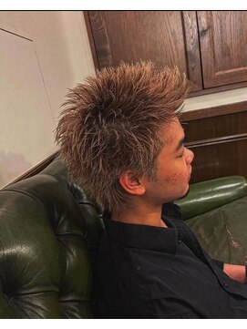 ブロートーキョー 有楽町店(Bro Tokyo) ダークアッシュブラックカルマパーマベリーショート　5