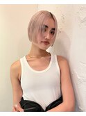 ハイトーンボブぱっつん前髪ボブミニボブ切りっぱなしボブ