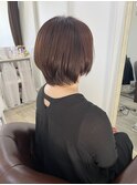 くびれショート×ベージュカラー