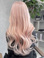 ロウル 渋谷(LOWRL)&nbsp;サーモンピンク/ブリーチ/エクステ/渋谷