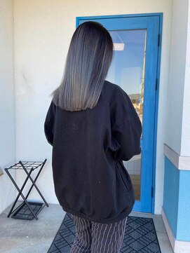 ヘアーメイク コラソン(hair make corazon) 1黒髪ボブルフネビージュ小顔ワンレンダークアッシュ