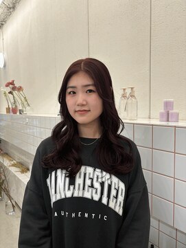 リル(re'll) 《花屋併設》カシスレッド［酸性ストレート/ヘアセット］