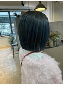 Blue ash balayage