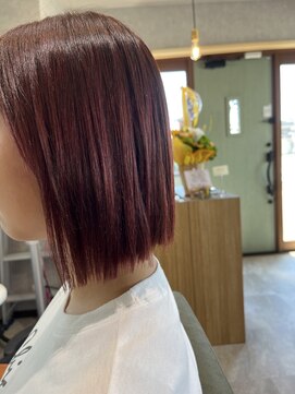 ルアナ(Luana) 切りっぱなし×チェリーレッド