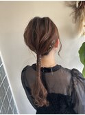 #ヘアセット#結婚式#お呼ばれヘア