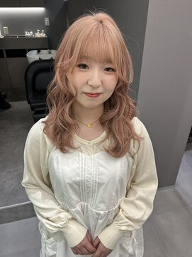 ロテ 名古屋 名駅店(Lote.) ホワイトグレージュ/デジタルパーマ/チェリーブラウン