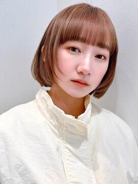 セイドット オモテサンドウ(Say. omotesando) Say.丸みショートレイヤーミルクティーベージュシルキーベージュ