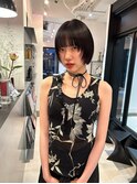 【表参道sheta小林】黒髪ボブミニボブぱっつん前髪20代30代