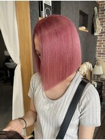 髪屋 紬 【Sera】ピンクカラー/ハイトーンボブ