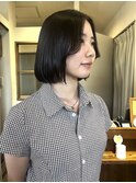 10代20代吉祥寺ショートボブ韓国こなれグレージュ