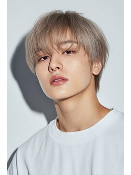 マッシュショートアッシュミルクティーメンズカットカラー所沢