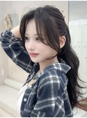 似合わせカット/ミディアムレイヤーカット/髪質改善大人ガーリー
