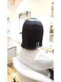 切りっぱなしボブ