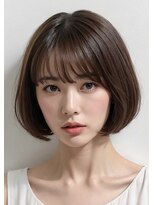 ミラー プラス エヌ(MIRROR+n)&nbsp;20代30代40代　地毛風カラー大人ボブ＃6