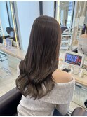 透明感バッチリ◎ブリーチなしグレージュカラー