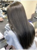 髪質改善ヘーゼルベージュオリーブベージュワンホンレイヤー