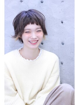カシュカシュ(cache cache) cache cache☆ショートヘアにポイントカラーでアクセントを