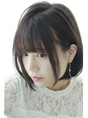『小顔に見せるヘア』Natural BoB