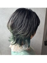 ヘアサロンエム 渋谷店(HAIR SALON M)&nbsp;外ハネボブ/アッシュブラウン/ネオウルフ/デザインカラー