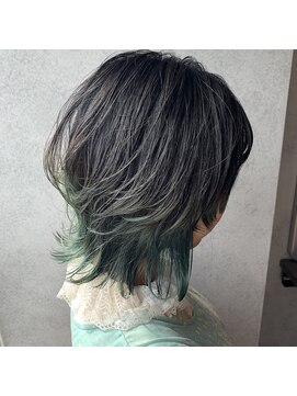 ヘアサロンエム 渋谷店(HAIR SALON M) 外ハネボブ/アッシュブラウン/ネオウルフ/デザインカラー