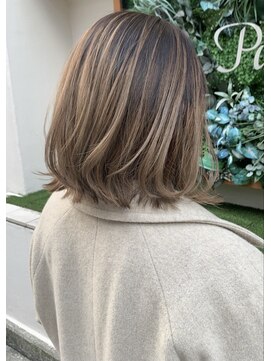 アフロートpd+ KOBE(AFLOATpd+) 【神戸三宮】ボブ×バレイヤージュ グラデーション