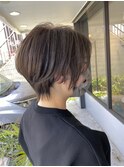 グレージュショート