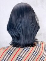 アイティーバイアルバム 下北沢店(IT by ALBUM)&nbsp;ブルーブラック_外ハネボブセクションカラー_ba364892