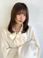 〈藤間〉顔まわりレイヤーカット/ナチュラルワンカール
