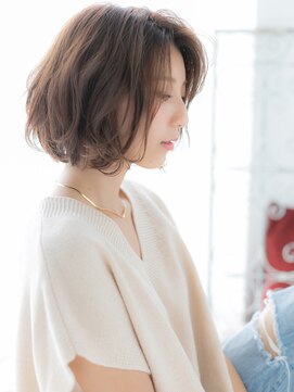 アートサロン センター北(art salon) センター北/髪質改善/ヌーディベージュ×ふんわりボブパーマg