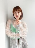 相性抜群ワイドバングとスリークボブ