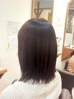 ヘアー グリーン(hair green) 30代40代50代/レイヤーボブ/レイヤーカットミディアムストレート