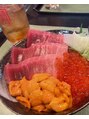 クレス 本川越店 築地に行った時に食べた海鮮丼です。