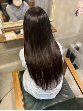 ルフレ 新宿本店2nd(Reflet) ショートから超ロングヘアーに変身
