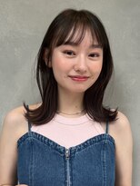 ガーデンヨコハマ(GARDEN YOKOHAMA) ミディアムレイヤーカットワンカール外ハネオリーブベージュ