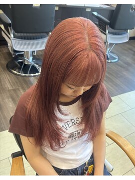 ヴァンカウンシル Kuwana(VAN COUNCIL) ピンクオレンジ×レイヤーカット