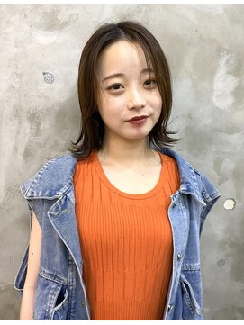 エトネ ヘアーサロン 仙台駅前(eTONe hair salon) bob【外ハネボブ×センターパート】