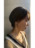 ショート/ショートボブ/耳かけショート/透明感カラー