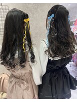 ルミュドゥプレシャス(LEMIEUX de precious) 推し活双子ハーフアップハートアレンジ