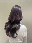 ロング　ラベンダーブラウン