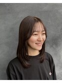 トレンドカラー　オリーブベージュ　アッシュブラウン
