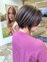 アッシュ 横浜瀬谷店(Ash)&nbsp;アンブレラカラー×ショートボブ