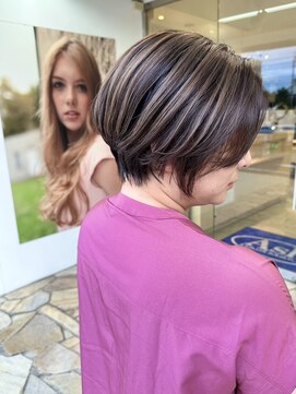 アッシュ 横浜瀬谷店(Ash) アンブレラカラー×ショートボブ