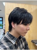 メンズショートウルフ