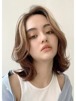 大人かわいい/20代30代/小顔ひし形/ボブ/切りっぱなしボブ