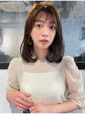 【ふんわり ベージュ 可愛い】 リラクシーミディ